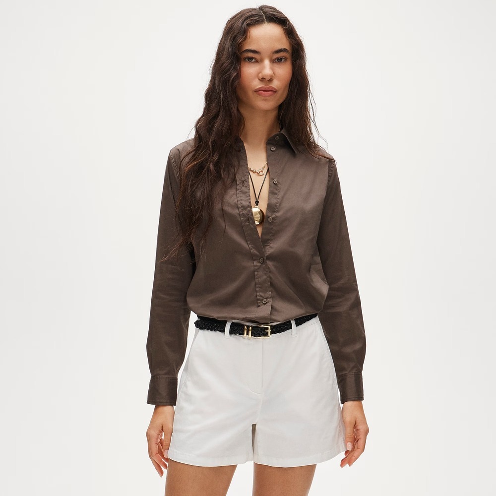 J. Crew 4" Heritage Chino Shorts NWT Womens Sz 10 White Cotton Flat Front